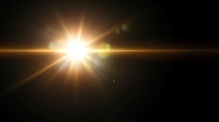 Bright light burst against a dark background with radiant flares