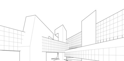 Architecture building. Design background