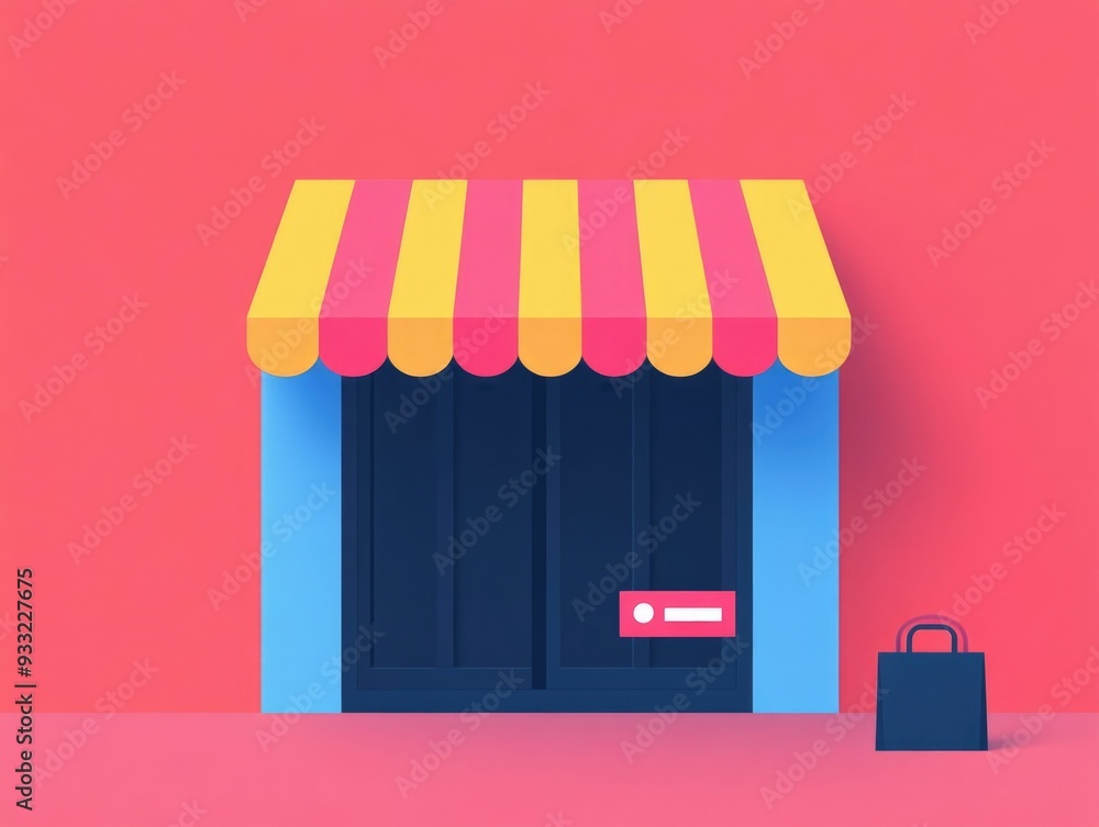 Aufkleber comprehensive e commerce multi channel retail flat design for business solutions showcasing online s