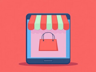 Obraz premium Flat design depicting various online payment options and methods for e commerce and digital transactions including creditdebit cards digital wallets mobile payment QR codes