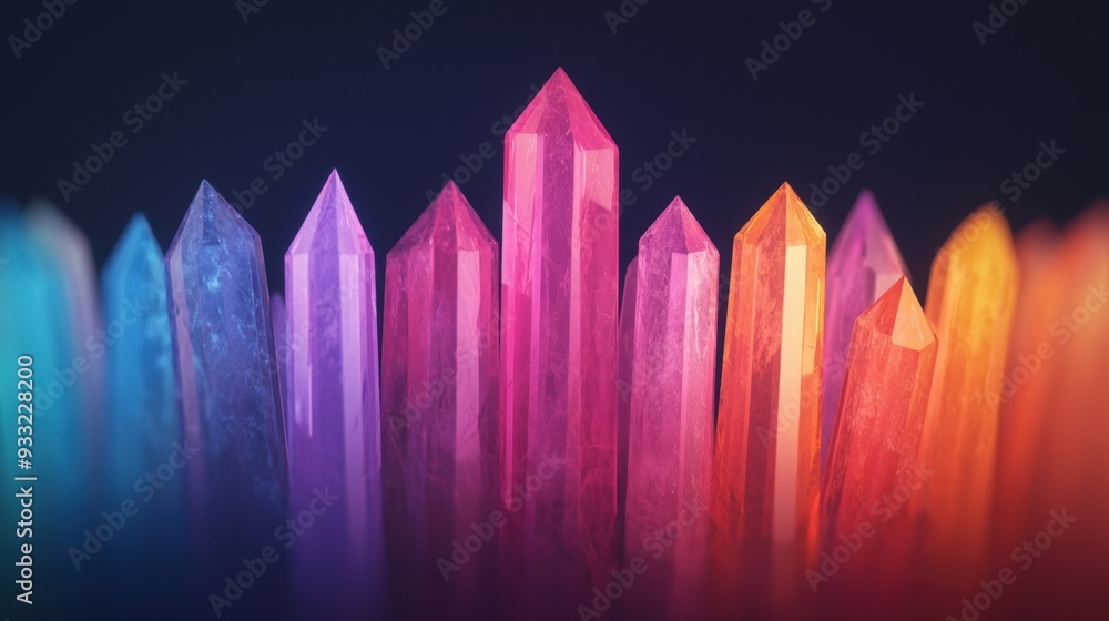 Poster illuminated memory palace: 8k high detail gemstone composition with copy space for text