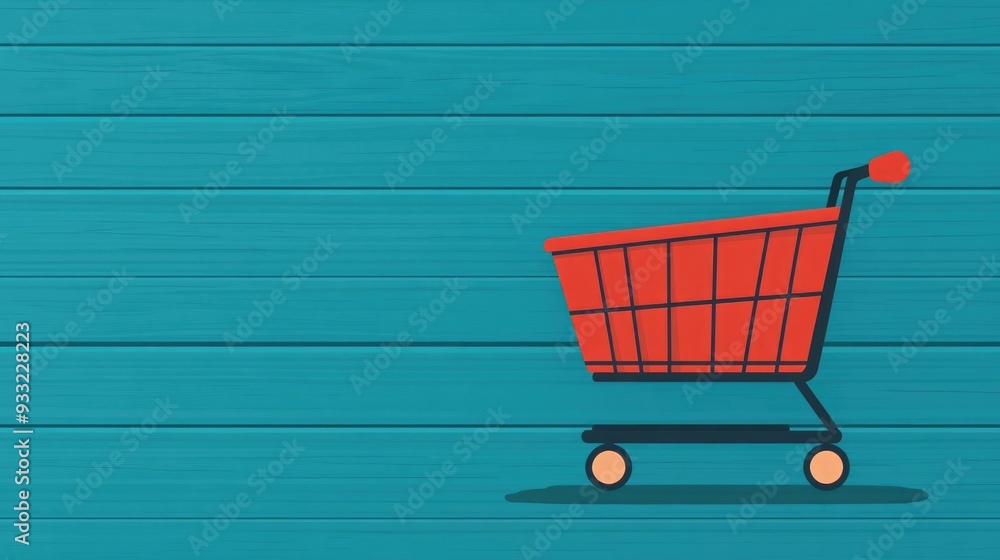 Poster flat design showcasing e commerce abandoned cart recovery strategies and tactics to optimize online 