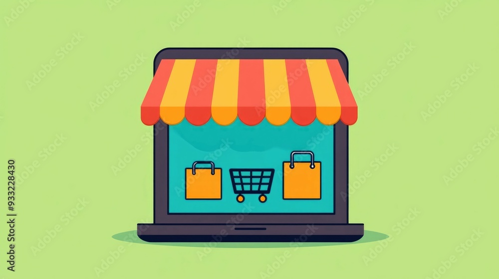 Poster seamless checkout experience with multiple payment options in flat design for e commerce website or 