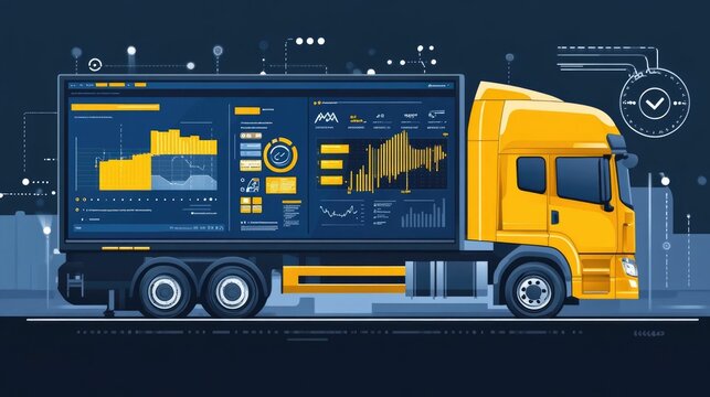 Comprehensive Logistics Dashboard Providing Real Time Data Insights for Efficient Fleet Management and Strategic Decision Making Across Transportation and Delivery