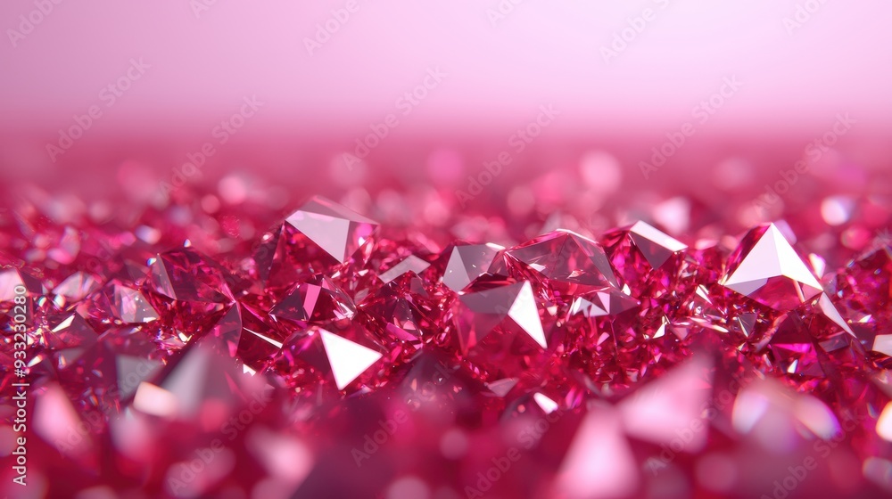 Poster futuristic digital gemstone synthesis in high-tech lab with sparkling brilliance and copy space for 