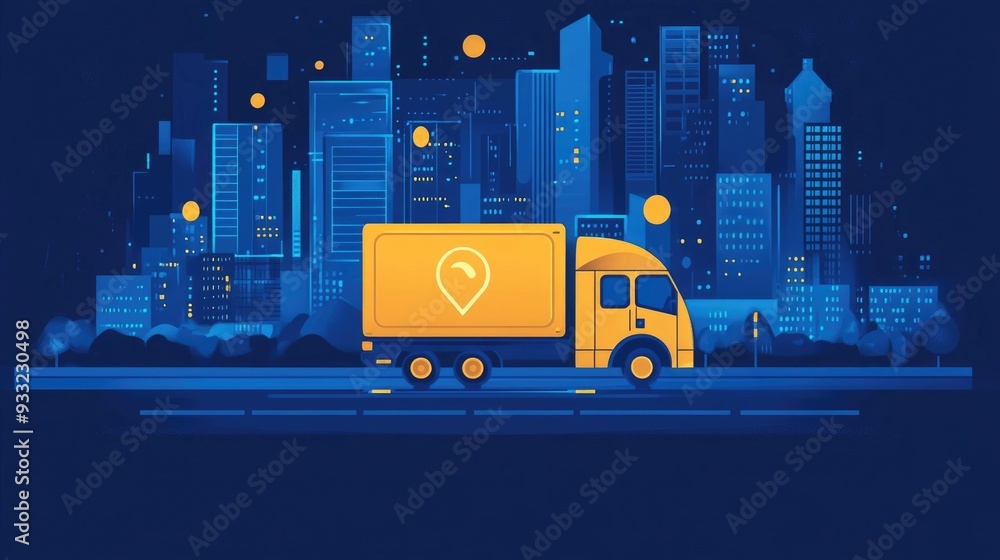 Aufkleber logistics delivery status notification dashboard flat design showing package shipment tracking suppl