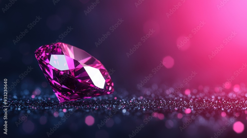 Aufkleber quantum gemstone enhancer in sci-fi lab setting with copy space for text, high detail 8k resolution 