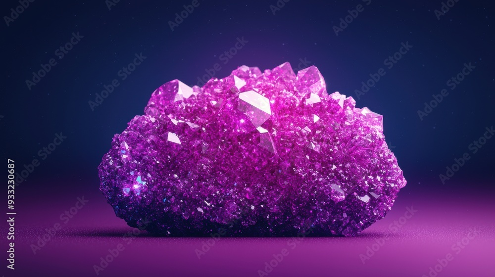Aufkleber quantum gemstone enhancer in sci-fi lab - high detail 8k image with copy space for text, brilliant r