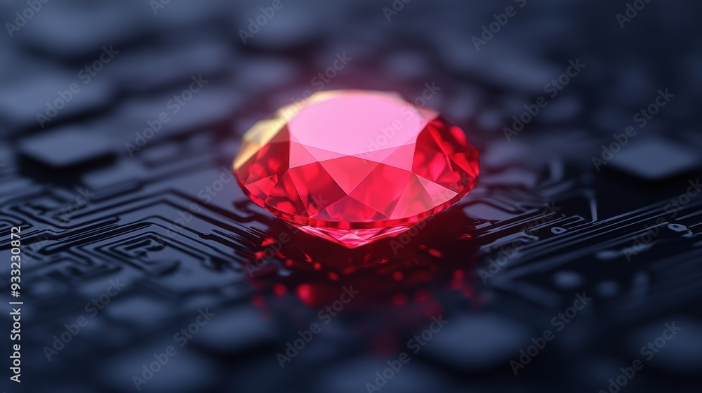 Poster advanced gem analyzer technology for precise diagnostics with copy space, 8k resolution