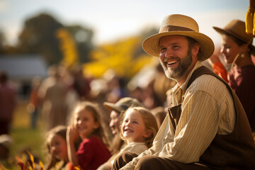 Picture of a outdoor spring season festival generative AI