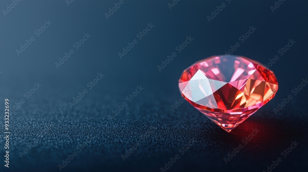 Poster intelligent gemstone illumination: interactive brightness control with copy space for text, 8k high 