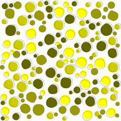 Organic shapes in green tones