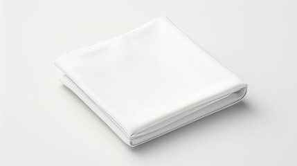 Classic suit mockup with white folded pocket square side view for elegant presentations