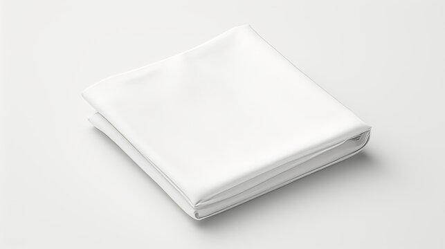 Classic suit mockup with white folded pocket square side view for elegant presentations