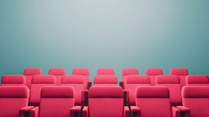 Fototapeta premium Futuristic High-Tech Theater with Gemstone Decor - Advanced Entertainment Design Concept with Copy Space for Text, 8K Resolution, and High Detail