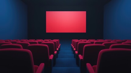 Fototapeta premium Futuristic Holographic Movie Screening with Enhanced Diamond Visuals in Modern Cinema Setting with Copy Space for Text, 8K Resolution, High Detail