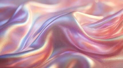 Obraz premium abstract holographic texture with swirling iridescent colors gradient mesh of pastel hues creates a futuristic otherworldly background with depth and movement