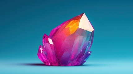 Enchanting Holographic Gemstone History Lesson Virtual Experience with Copy Space for Text in 8K High Detail Quality