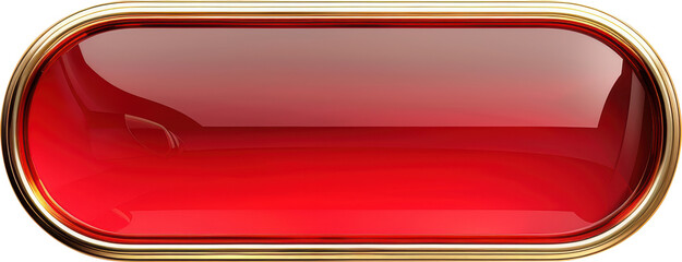 Red button with gold trim