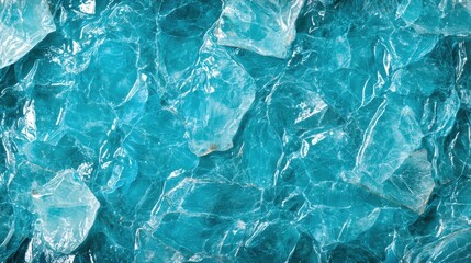 Fototapeta premium Vibrant blue and turquoise glass texture