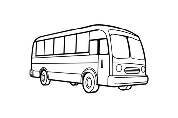 Elegant Bus Vector Art for Professional Design Needs