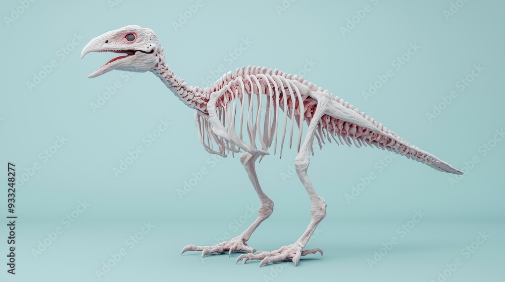 Aufkleber evolution of flightless birds: the morphological changes in skeletal structure explored in high deta