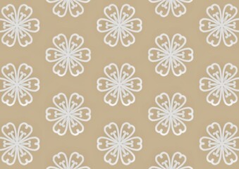 Cute Flora Medallion seamless floral pattern