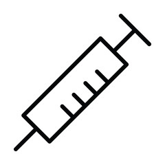 syringe icon vector on white background