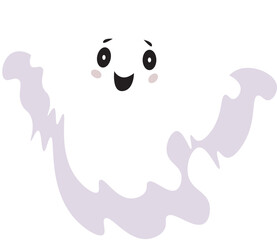 Halloween Cute Ghost Illustration