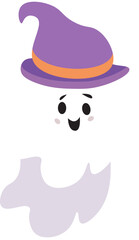 Halloween Cute Ghost Illustration