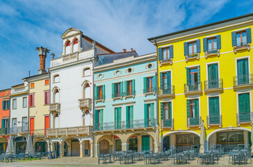 Fototapeta premium Este, an ancient town surrounded by medieval walls