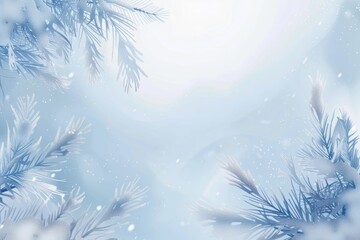 Cool abstract winter background in blue with frosty elements and subtle textures