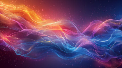 A vivid background with smooth undulating waves