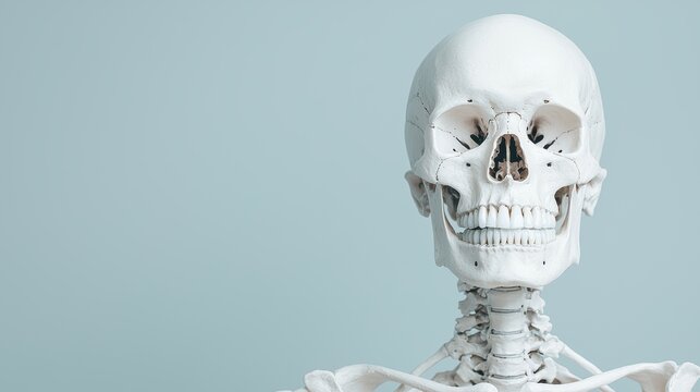 Detailed Artistic Interpretation of Appendicular Skeleton Limb Bones with Copy Space for Text in 8K Resolution