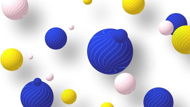 background with balls, buble