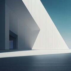  Minimalistic Two-Tone Abstract Art with Clean Lines