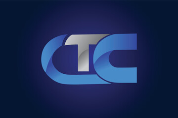 Letter CTC logo design
