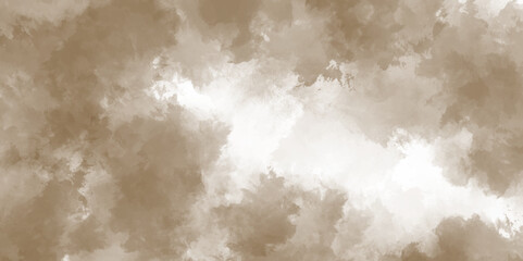 Abstract white and gray isolated cloud cumulus clouds. Gray aquarelle painted realistic fog or mist smoky textured canvas design. White and ash messy wall stucco texture background.