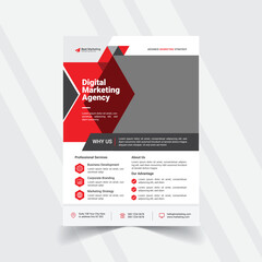 Corporate business flyer and professional business flyer template eps
