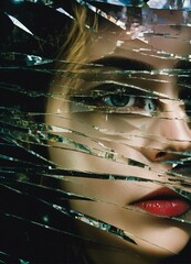 Shattered Reflections: The Haunting Mystique of a Fragmented Eye
