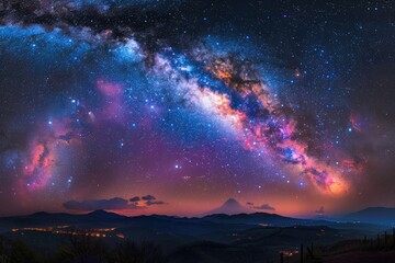 Cosmic Beauty: Milky Way Galaxy Panorama,