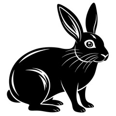 Vector Illustration of Rabbit Silhouette