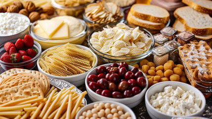 Low glycemic index, Low GI foods, Healthy carbs, Complex carbohydrates, Whole grains, Pasta, Bread, Crackers, Oats, Fiber rich, Healthy eating, Balanced diet, Slow release energy, Nutritional food