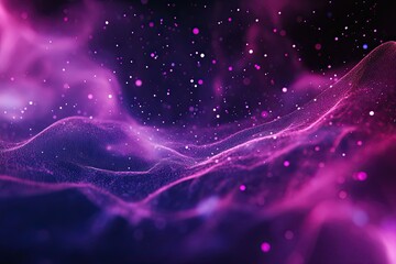 Fototapeta premium Abstract digital background of moving particles