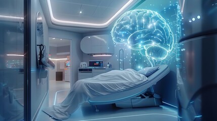Futuristic Hospital Utilizing Advanced Neural Technology for Personalized Patient Diagnostics and Care