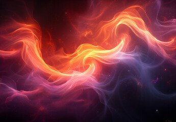 Obraz premium a colorful smoke in the dark