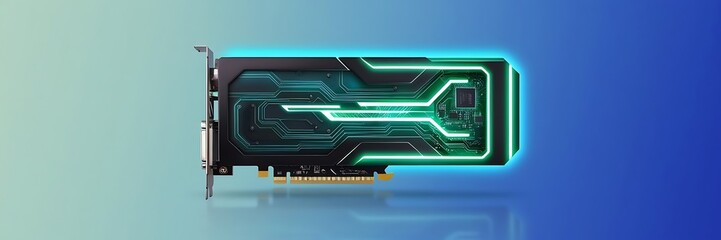 Obraz premium Close up of an gaming graphics card with fans, Overheating gpu hardware after overclocking. Graphic card service concept