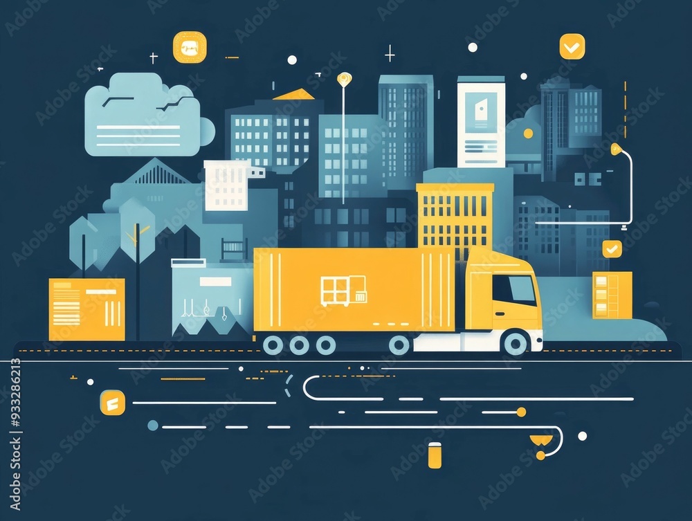 Poster efficient logistics with smart sensors for supply chain tracking and optimization leveraging technol