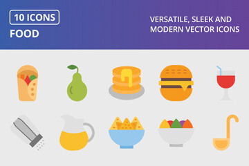 Food Flat Icon Set