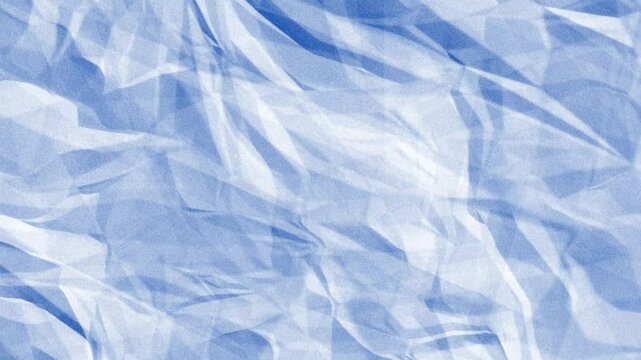 looping light blue color crumpled paper background